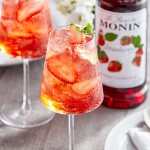 Monin Premium Strawberry Flavoring / Fruit Syrup - 750 mL