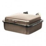 Spring USA Seasons 2/3 Size Rectangular Bronze Stainless Steel Induction Chafer with Chrome Accents 2384-567 Spring USA Seasons 2/3 Size Rectangular Bronze Stainless Steel Induction Chafer with Chrome Accents 2384-567