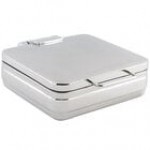 Bon Chef 20309NG 6 Qt. Stainless Steel Hinged Top 3/4 Size Induction Chafer
