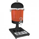 Eastern Tabletop 3918S 6 Qt. Stainless Steel Round Induction / Traditional Chafer with Stand and Hinged Dome Cover