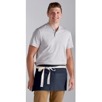 Choice Navy Blue Waist Apron with Natural Webbing and 3 Pockets - 12 Choice Navy Blue Waist Apron with Natural Webbing and 3 Pockets - 12