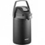 Acopa 3 Liter Stainless Steel Lined Matte Black Airpot with Metal Lever