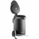 Acopa 3 Liter Stainless Steel Lined Matte Black Airpot with Metal Lever