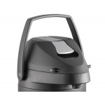 Acopa 3 Liter Stainless Steel Lined Matte Black Airpot with Metal Lever