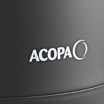 Acopa 3 Liter Stainless Steel Lined Matte Black Airpot with Metal Lever