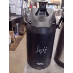 Acopa 3 Liter Stainless Steel Lined Matte Black Airpot with Metal Lever