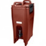 Cambro UC500402 Ultra Camtainer® 5.25 Gallon Brick Red Insulated Beverage Dispenser