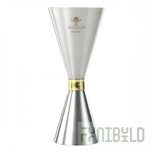 Barfly® M37096 1 oz. & 2 oz. Stainless Steel Slim Style Jigger