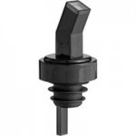 Choice Green Free Flow Whiskey Pourer with Green Collar - 12/Pack