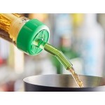 Choice Green Free Flow Whiskey Pourer with Green Collar - 12/Pack