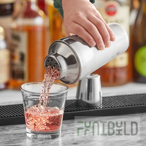 Acopa 16 oz. Stainless Steel 3-Piece Cobbler Cocktail Shaker