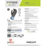 Armor Guys Kyorene Pro 20-089-L Gray 15 Gauge Graphene A8 Cut-Resistant Food-Safe Glove - Large - Pair Armor Guys Kyorene Pro 20-089-L Gray 15 Gauge Graphene A8 Cut-Resistant Food-Safe Glove - Large - Pair