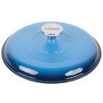 Lodge EC3D33 3 Qt. Caribbean Blue Enameled Cast Iron Dutch Oven