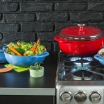Lodge EC3D33 3 Qt. Caribbean Blue Enameled Cast Iron Dutch Oven