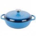 Lodge EC3D33 3 Qt. Caribbean Blue Enameled Cast Iron Dutch Oven