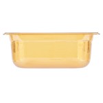 Vollrath 9044410 Super Pan® 1/4 Size Amber High Heat Plastic Food Pan - 4