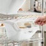 Baker's Lane 2.6 Gallon / 40 Cup Clip-In Shelf Ingredient Bin with Flip Lid, Label Sheet, and Scoop