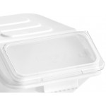 Baker's Lane 2.6 Gallon / 40 Cup Clip-In Shelf Ingredient Bin with Flip Lid, Label Sheet, and Scoop
