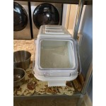 Baker's Lane 2.6 Gallon / 40 Cup Clip-In Shelf Ingredient Bin with Flip Lid, Label Sheet, and Scoop