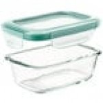 OXO Good Grips SmartSeal 1.6 Cup Clear Rectangular Glass Container with Leakproof Snap-On Lid OXO Good Grips SmartSeal 1.6 Cup Clear Rectangular Glass Container with Leakproof Snap-On Lid