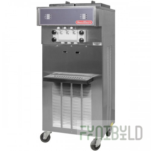 SaniServ 527 WATER Twist 22 Qt. Water Cooled Soft Serve Ice Cream Machine with 2 Hoppers - 208/230V