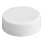 33/400 Black Continuous Thread Flat Customizable Lid with Foam Liner - 100/Pack