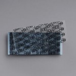 33/400 Black Continuous Thread Flat Customizable Lid with Foam Liner - 100/Pack
