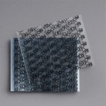 33/400 Black Continuous Thread Flat Customizable Lid with Foam Liner - 100/Pack