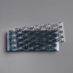 33/400 Black Continuous Thread Flat Customizable Lid with Foam Liner - 100/Pack