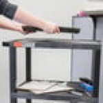 Luxor WT34S Tuffy Black Three Shelf Utility Cart - 24 Luxor WT34S Tuffy Black Three Shelf Utility Cart - 24