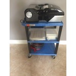 Luxor WT34S Tuffy Black Three Shelf Utility Cart - 24 Luxor WT34S Tuffy Black Three Shelf Utility Cart - 24