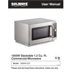 Solwave 1000W Stackable Commercial Microwave with Large 1.2 cu. ft. Interior and Dial Controls - 120V Solwave 1000W Stackable Commercial Microwave with Large 1.2 cu. ft. Interior and Dial Controls - 120V