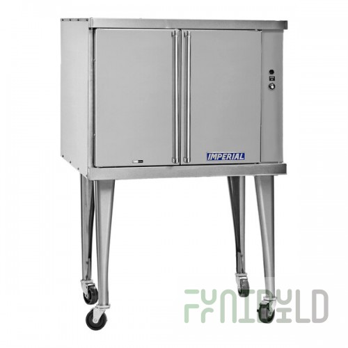 Imperial Range Elements Series ECV-1 Single-Deck Two-Door Standard Depth Liquid Propane Convection Oven - 35,000 BTU