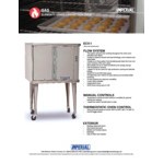Imperial Range Elements Series ECV-1 Single-Deck Two-Door Standard Depth Liquid Propane Convection Oven - 35,000 BTU Imperial Range Elements Series ECV-1 Single-Deck Two-Door Standard Depth Liquid Propane Convection Oven - 35,000 BTU