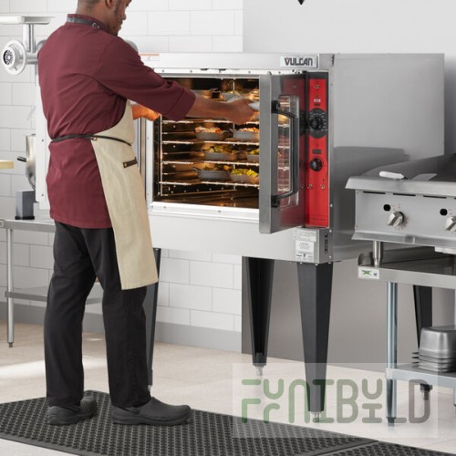 Vulcan VC5GDL Liquid Propane Single Deck Full Size Convection Oven with Legs - 50,000 BTU