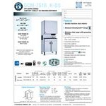 Hoshizaki DCM-751BWH-OS Opti-Serve Countertop Ice Maker and Water Dispenser - 70 lb. Storage Water Cooled