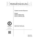 Hoshizaki DCM-751BWH-OS Opti-Serve Countertop Ice Maker and Water Dispenser - 70 lb. Storage Water Cooled