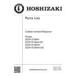 Hoshizaki DCM-751BWH-OS Opti-Serve Countertop Ice Maker and Water Dispenser - 70 lb. Storage Water Cooled