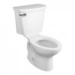 American Standard Cadet PRO 215CA104.020 White Vitreous China Floor-Mount Standard Height Elongated Toilet with High-Efficiency Tank - 1.28 GPF
