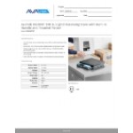 AvaTek RSB100T 100 lb. Digital Receiving Scale with Built-In Handle and Treaded Platter