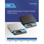 AvaTek RSB100T 100 lb. Digital Receiving Scale with Built-In Handle and Treaded Platter