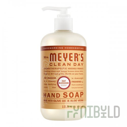 Mrs. Meyer's Clean Day 394908 12.5 oz. Oat Blossom Scented Hand Soap with Pump - 6/Case