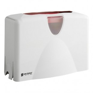 San Jamar T1740WH Countertop Covered C-Fold / Multi-Fold Towel Dispenser - White San Jamar T1740WH Countertop Covered C-Fold / Multi-Fold Towel Dispenser - White