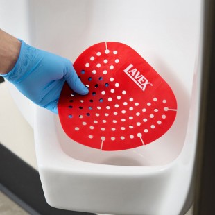 Lavex Cherry Scent Vinyl Deodorizing Urinal Screen - 12/Case Lavex Cherry Scent Vinyl Deodorizing Urinal Screen - 12/Case