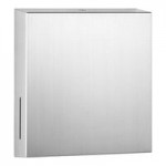 Bobrick Fino B-9279 6 Gallon Surface-Mounted Stainless Steel Trash Can with Satin Finish