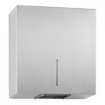 Bobrick Fino B-9279 6 Gallon Surface-Mounted Stainless Steel Trash Can with Satin Finish