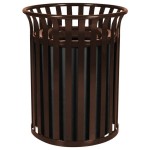Ex-Cell Kaiser SC-2633 COF Streetscape Coffee Gloss 37 Gallon Round Classic Outdoor Trash Can Ex-Cell Kaiser SC-2633 COF Streetscape Coffee Gloss 37 Gallon Round Classic Outdoor Trash Can
