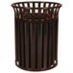Ex-Cell Kaiser SC-2633 COF Streetscape Coffee Gloss 37 Gallon Round Classic Outdoor Trash Can Ex-Cell Kaiser SC-2633 COF Streetscape Coffee Gloss 37 Gallon Round Classic Outdoor Trash Can