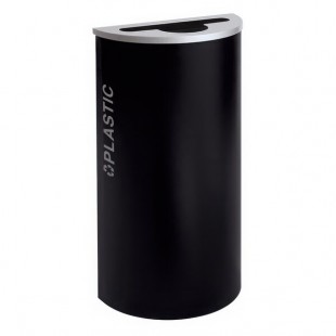 Ex-Cell Kaiser RC-KDHR-PL BT-PBG Black Tie Kaleidoscope Pebble Black Gloss Half Round 8 Gallon Plastic Receptacle Ex-Cell Kaiser RC-KDHR-PL BT-PBG Black Tie Kaleidoscope Pebble Black Gloss Half Round 8 Gallon Plastic Receptacle