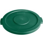 Carlisle 84102109 Bronco 20 Gallon Green Flat Round Trash Can Lid